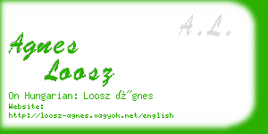 agnes loosz business card
